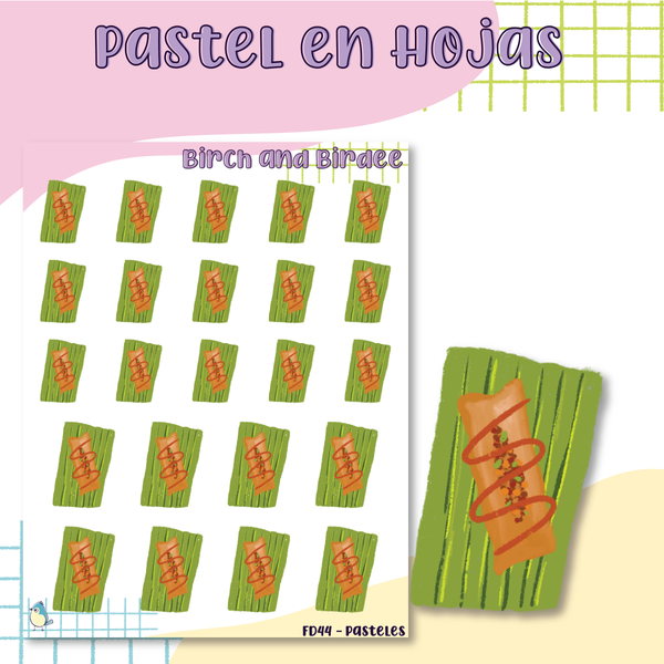 Pastel en Hojas